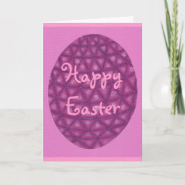 Happy Oaster, geometrische Ei - Grußkarten Feiertagskarte