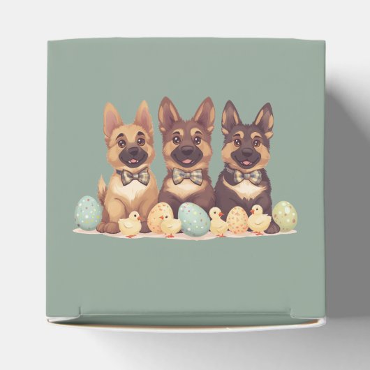 Happy Oaster German Shepherd Hogs Geschenkschachtel (Oben)