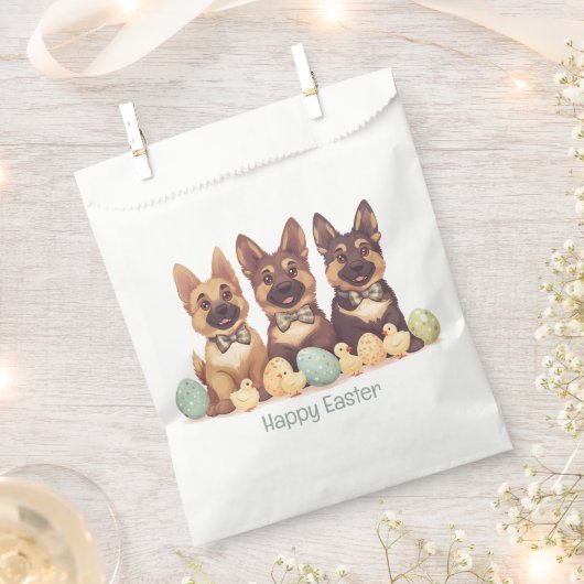 Happy Oaster German Shepherd Hogs Geschenktütchen (Ausgeschnitten)