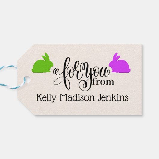 Happy Oaster Geschenkanhänger (Rückseite Horizontal)