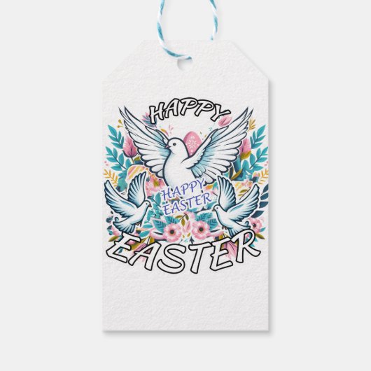 Happy Oaster Geschenkanhänger (Rückseite)