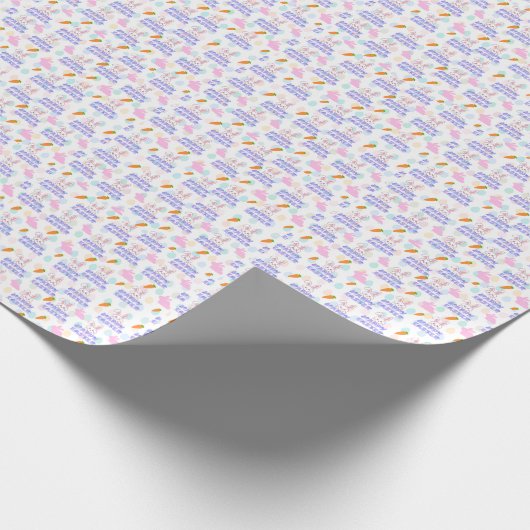 Happy Oaster Geschenkpapier (Ecke)