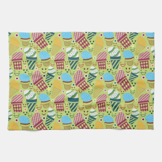 Happy Oaster Geschirrtuch (Horizontal)