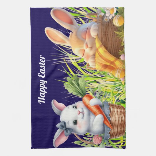 Happy Oaster Geschirrtuch (Vertikal)