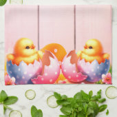 Happy Oaster Geschirrtuch (Gefaltet)