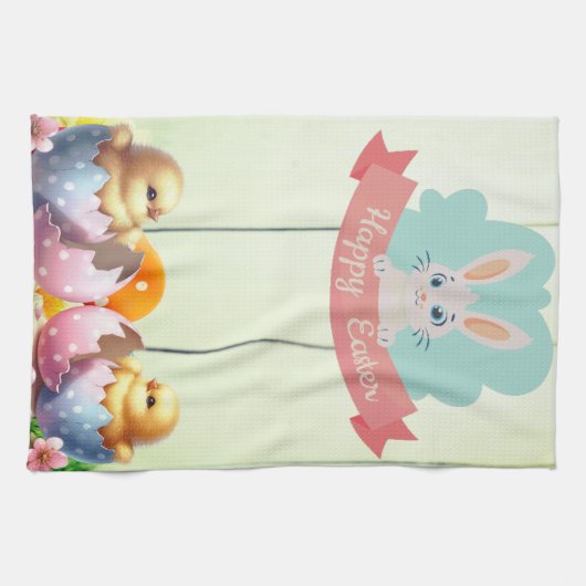 Happy Oaster Geschirrtuch (Horizontal)
