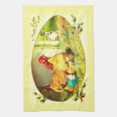 Happy Oaster Geschirrtuch (Vertikal)