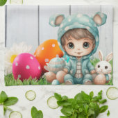 Happy Oaster Geschirrtuch (Gefaltet)