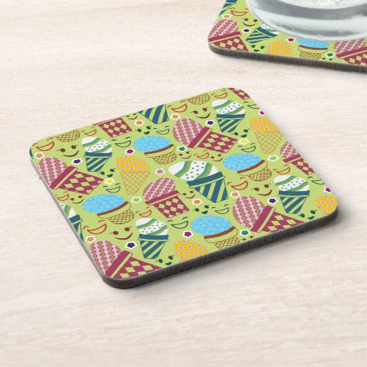 Happy Oaster Getränkeuntersetzer (Linke Seite)