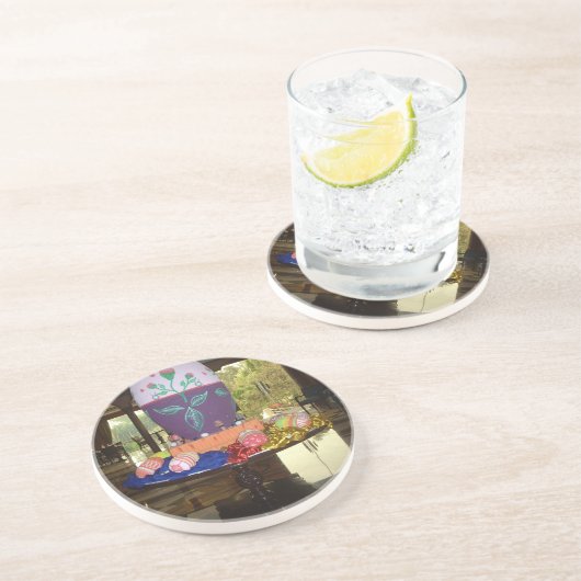 Happy Oaster Getränkeuntersetzer (Seite)