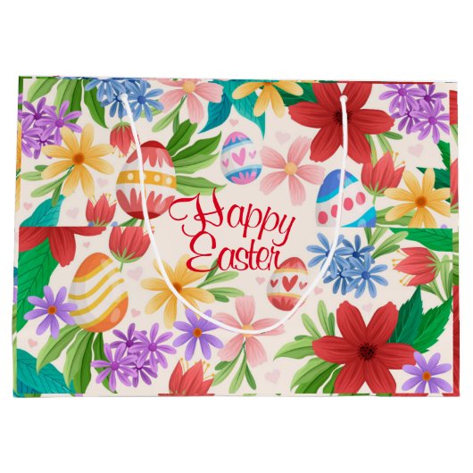 Happy Oaster Gift Bag Große Geschenktüte (Rückseite)