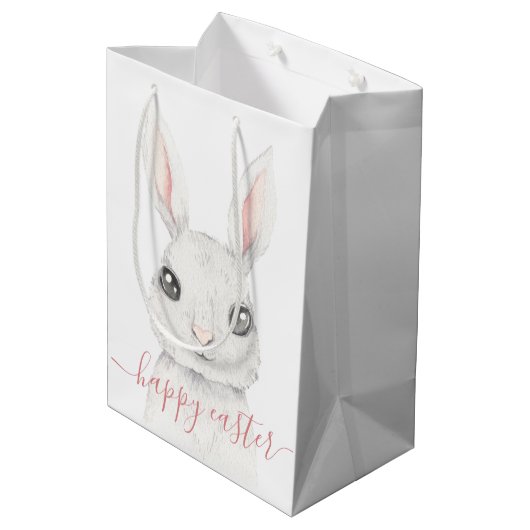 Happy Oaster Gift Bag Mittlere Geschenktüte (Rückseite Schrägansicht)