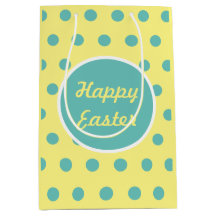 Happy Oaster Gift Bag (Pastellgelb & Aqua)