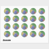 Happy Oaster Gift Labels Runder Aufkleber (Blatt)