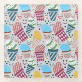 Happy Oaster Glasuntersetzer (Vorderseite)