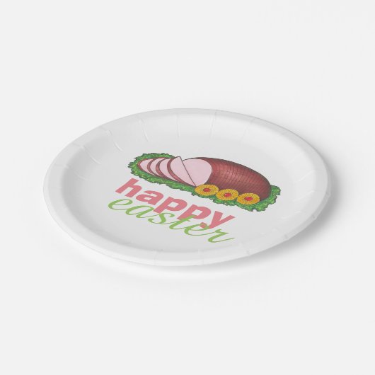 Happy Oaster Glazed Sliced Ham Dinner Teller (Schrägansicht)