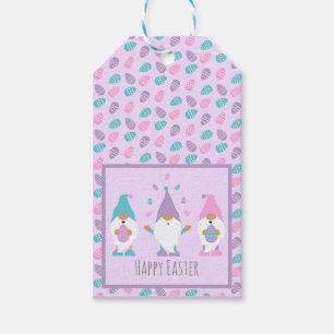 Happy Oaster Gnome Juggling Ostereier Gift Tags Geschenkanhänger