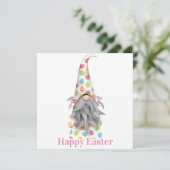 Happy Oaster Gnome Karte (Stehend Vorderseite)