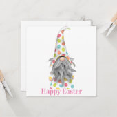Happy Oaster Gnome Karte (Vorderseite/Rückseite Beispiel)