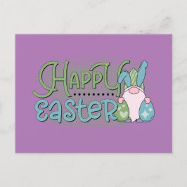 Happy Oaster Gnome Postcard Postkarte