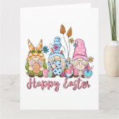 Happy Oaster Gnomes Chocolate Bunny Factory Karte (Vorderseite)