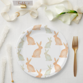 Happy Oaster - Gold Bunny's Muster Pappteller