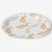 Happy Oaster - Gold Bunny's Muster Pappteller (Schrägansicht)