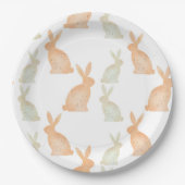 Happy Oaster - Gold Bunny's Muster Pappteller (Vorderseite)