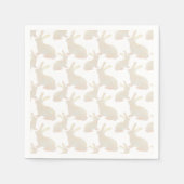 Happy Oaster - Gold Bunny's Muster Serviette (Vorderseite)