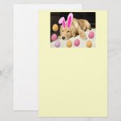 Happy Oaster Golden Retriever Briefpapier (Vorne/Hinten)