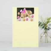 Happy Oaster Golden Retriever Briefpapier (Stehend Vorderseite)