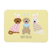 Happy Oaster Golden Retriever Hunde Magnet (Horizontal)