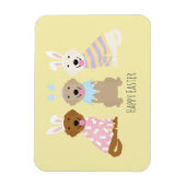 Happy Oaster Golden Retriever Hunde Magnet (Vertikal)