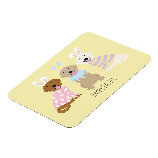 Happy Oaster Golden Retriever Hunde Magnet (Linke Seite)