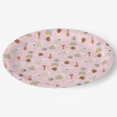 Happy Oaster Golden Retriever Hunde Pappteller (Schrägansicht)