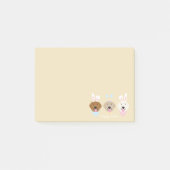 Happy Oaster Golden Retriever Hunde Post-it Klebezettel (Vorderseite)