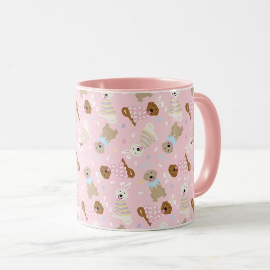 Happy Oaster Golden Retriever Hunde Tasse (VorderseiteRechts)