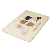 Happy Oaster Goldendoodle Hunde Badematte (Schrägansicht)