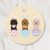 Happy Oaster Goldendoodle Hunde Geschenkanhänger (Vorderseite)