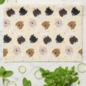 Happy Oaster Goldendoodle Hunde Geschirrtuch (Gefaltet)