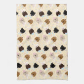 Happy Oaster Goldendoodle Hunde Geschirrtuch (Vertikal)