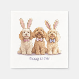 Happy Oaster Goldendoodle Hunde Serviette