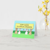 Happy Oaster Grandson Karte (Gelbe Blume)