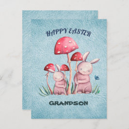 Happy Oaster Grandson Postcard Postkarte