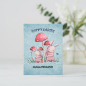 Happy Oaster Grandson Postcard Postkarte (Stehend Vorderseite)