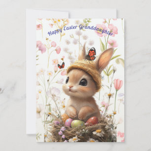 Happy Oaster Grandtochter Bunny Lamb Feiertagskarte