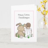 Happy Oaster Grandtochter Karte (Gelbe Blume)