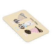 Happy Oaster Great Dane Hunde Magnet (Rechte Seite)