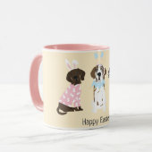 Happy Oaster Great Dane Hunde Tasse (Vorderseite Links)