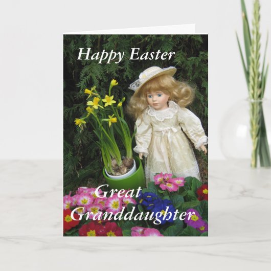 Happy Oaster Great Grandaughter Feiertagskarte (Vorderseite)